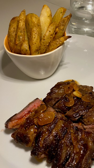 Skirt Steak with Lemon Paprika Sauce