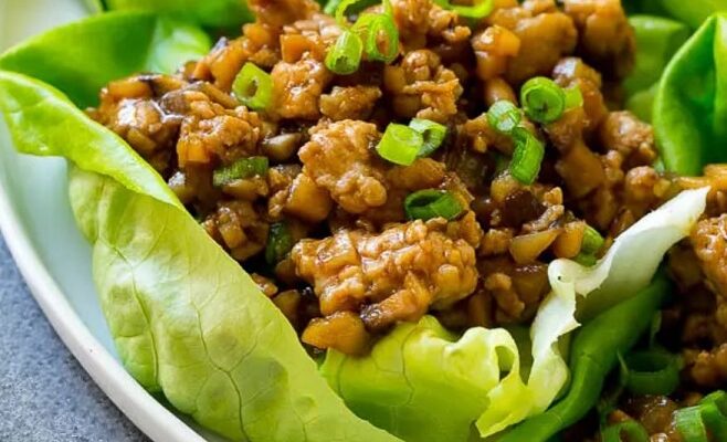 Hoisin Chicken Lettuce Wraps