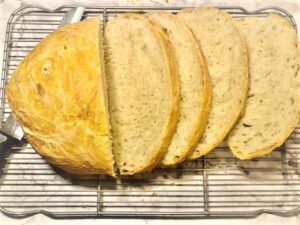 Dutch Oven Bread Sliced